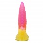 POWER MONSTERS RIPPLIED MONSTER DILDO FANTASiA CON VENTOSA 225 CM Ø 55 CM ROSA Y AMARILLO