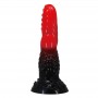 POWER MONSTERS FIRE DRAGON DILDO FANTASiA CON VENTOSA 245 CM Ø 58 CM ROJO Y NEGRO