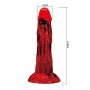 POWER MONSTERS MINOTAUR DILDO FANTASiA CON VENTOSA 21 CM Ø 5 CM ROJO Y NEGRO