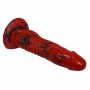 POWER MONSTERS MINOTAUR DILDO FANTASiA CON VENTOSA 21 CM Ø 5 CM ROJO Y NEGRO