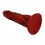 POWER MONSTERS MINOTAUR DILDO FANTASiA CON VENTOSA 21 CM Ø 5 CM ROJO Y NEGRO