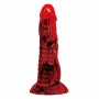 POWER MONSTERS MINOTAUR DILDO FANTASiA CON VENTOSA 21 CM Ø 5 CM ROJO Y NEGRO