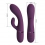 PRETTY LOVE MARGIE VIBRADOR RABBIT RECARGABLE 10 FUNCIONES MORADO