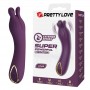 PRETTY LOVE LUNAO VIBRADOR RECARGABLE 10 FUNCIONES MORADO