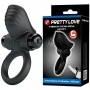 PRETTY LOVE ANILLO VIBRADOR PARA PENE ADRIEN 10 FUNCIONES NEGRO