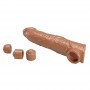 PRETTY LOVE FUNDA EXTENSORA PARA PENE AJUSTABLE 26 CM Ø 4 CM COLOR NATURAL