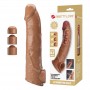 PRETTY LOVE FUNDA EXTENSORA PARA PENE AJUSTABLE 26 CM Ø 4 CM COLOR MARRoN