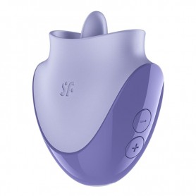 SATISFYER TONGUE DANCER ESTIMULADOR CLITORIANO CON VIBRACIoN Y PULSACIONES LILA