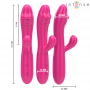 INTENSE IVY VIBRADOR FLEXIBLE 10 VIBRACIONES CON LENGUA ESTIMULADORA ROSA