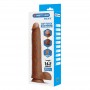 PRETTY LOVE DANY DILDO REALiSTICO FLEXIBLE CON VENTOSA 36 CM Ø 56 CM MARRoN