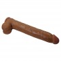 PRETTY LOVE DANY DILDO REALiSTICO FLEXIBLE CON VENTOSA 36 CM Ø 56 CM MARRoN