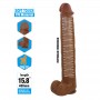 PRETTY LOVE PAT DILDO REALiSTICO FLEXIBLE CON VENTOSA 40 CM Ø 6 CM MARRoN