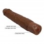 PRETTY LOVE KESSLER DILDO VIBRADOR REALISTA 10 MODOS DE VIBRACIoN Y 10 DE EMPUJE 22 CM MARRoN