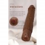 PRETTY LOVE KESSLER DILDO VIBRADOR REALISTA 10 MODOS DE VIBRACIoN Y 10 DE EMPUJE 22 CM MARRoN