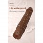 PRETTY LOVE KESSLER DILDO VIBRADOR REALISTA 10 MODOS DE VIBRACIoN Y 10 DE EMPUJE 22 CM MARRoN