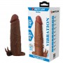 PRETTY LOVE QUILLON FUNDA PARA PENE VIBRADORA 20 CM Ø 4 CM COLOR MARRoN