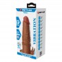 PRETTY LOVE QUILLON FUNDA PARA PENE VIBRADORA 20 CM Ø 4 CM COLOR MARRoN