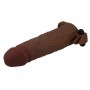 PRETTY LOVE QUILLON FUNDA PARA PENE VIBRADORA 20 CM Ø 4 CM COLOR MARRoN