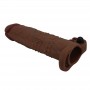 PRETTY LOVE QUILLON FUNDA PARA PENE VIBRADORA 20 CM Ø 4 CM COLOR MARRoN