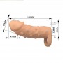 PRETTY LOVE DORT FUNDA PARA PENE EXTENSORA 14 CM Ø 4 CM COLOR NATURAL