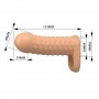 PRETTY LOVE WOLFRAM FUNDA PARA PENE EXTENSORA 115 CM Ø 38 CM COLOR NATURAL