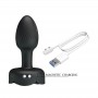 PRETTY LOVE PLUG ANAL VIBRADOR 10 MODOS RECARGABLE NEGRO