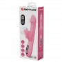 PRETTY LOVE BELLA VIBRADOR RABBIT CON ESTIMULACIoN MARIPOSA Y LED ROSA