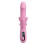 PRETTY LOVE BELLA VIBRADOR RABBIT CON ESTIMULACIoN MARIPOSA Y LED ROSA
