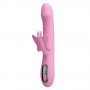PRETTY LOVE BELLA VIBRADOR RABBIT CON ESTIMULACIoN MARIPOSA Y LED ROSA