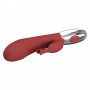 PRETTY LOVE VIBRADOR RABBIT ROSEWOOD 30 FUNCIONES RECARGABLE USB ROJO