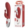 PRETTY LOVE VIBRADOR RABBIT ROSEWOOD 30 FUNCIONES RECARGABLE USB ROJO