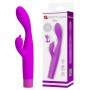 PRETTY LOVE JENE VIBRADOR DOBLE ESTIMULACIoN PARA PUNTO G Y CLiTORIS MORADO