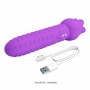 PRETTY LOVE DANNELL VIBRADOR CON ESTIMULACIoN ORAL Y CLITORAL RECARGABLE MORADO