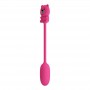 PRETTY LOVE OLSON HUEVO VIBRADOR CON MANDO POR CABLE RECARGABLE ROSA