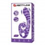 PRETTY LOVE SUMMER VIBRADOR DOBLE CON ASA 19 CM Ø 35 CM MORADO