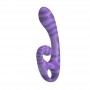 PRETTY LOVE SUMMER VIBRADOR DOBLE CON ASA 19 CM Ø 35 CM MORADO