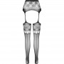 PASSION S030 MEDIAS CON LIGUERO NEGRO TALLA uNICA