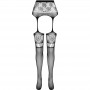 PASSION S030 MEDIAS CON LIGUERO NEGRO TALLA uNICA