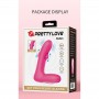 PRETTY LOVE DUDEN VIBRADOR DE SILICONA RECARGABLE 12 MODOS DE VIBRACIoN Y 3 MODOS DE BALANCEO ROSA