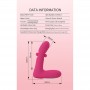 PRETTY LOVE DUDEN VIBRADOR DE SILICONA RECARGABLE 12 MODOS DE VIBRACIoN Y 3 MODOS DE BALANCEO ROSA