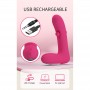 PRETTY LOVE DUDEN VIBRADOR DE SILICONA RECARGABLE 12 MODOS DE VIBRACIoN Y 3 MODOS DE BALANCEO ROSA