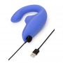 WOMANIZER BLEND ESTIMULADOR VIBRADOR RABBIT AZUL