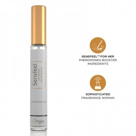 ORGIE SENSFEEL EAU DE TOILETTE CON POTENCIADOR DE FEROMONAS TAMANO VIAJE PARA MUJER 10 ML