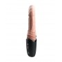KING COCK PLUS THRUSTING COCK PRO DILDO DE SILICONA CON EMPUJE VIBRACIoN Y CALOR LIGHT 127 CM