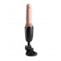 KING COCK PLUS THRUSTING COCK PRO DILDO DE SILICONA CON EMPUJE VIBRACIoN Y CALOR LIGHT 127 CM