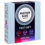 MISTER SIZE PACK MUESTRA PRESERVATIVOS TALLA 60 64 69 MM 3 UNIDADES