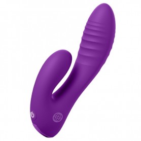 FANTASY FOR HER SECRET LOVER VIBRADOR DOBLE PUNTO G Y CLiTORIS RECARGABLE MORADO