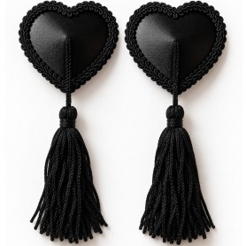 CHILIROSE CR 4897 CUBREPEZONES CORAZoN CON BORLAS NEGRO