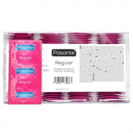 PASANTE CONDOM GAMA REGULAR 144 UNIDADES BOLSA