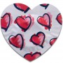 PASANTE PRESERVATIVO ROJO FORMA CORAZON BOLSA 144 UNIDADES
